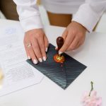 Woman notarizing and getting E-Apostille digitally